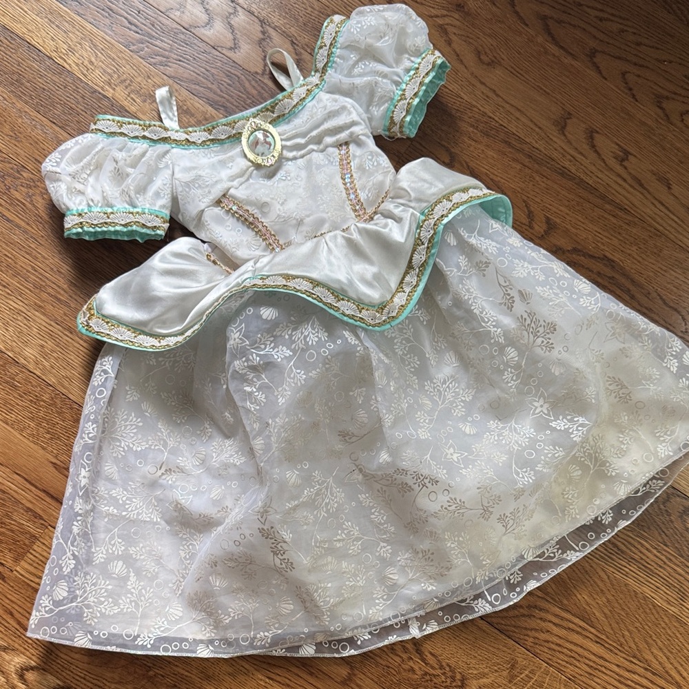 Disney Ariel Wedding Dress with Gold Details